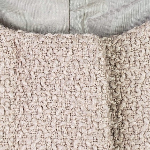 Talbots Blazer Jacket Womens 4 Wool Faux Leather Accents Tan Black Crop - Picture 6 of 8